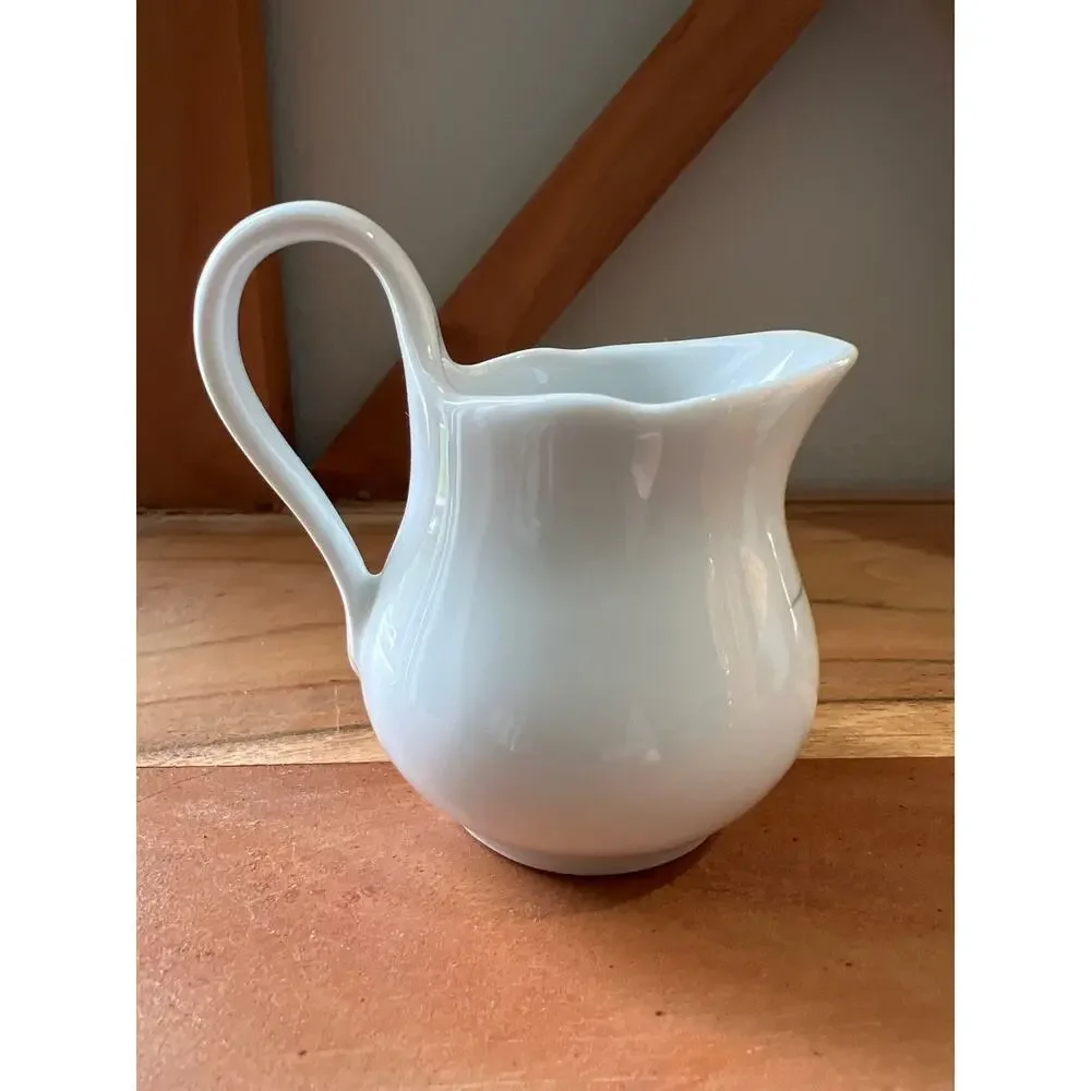 Creamer and Sugar Bowl Porcelain Dish Replacements Norway 1998 Pattern Marbella